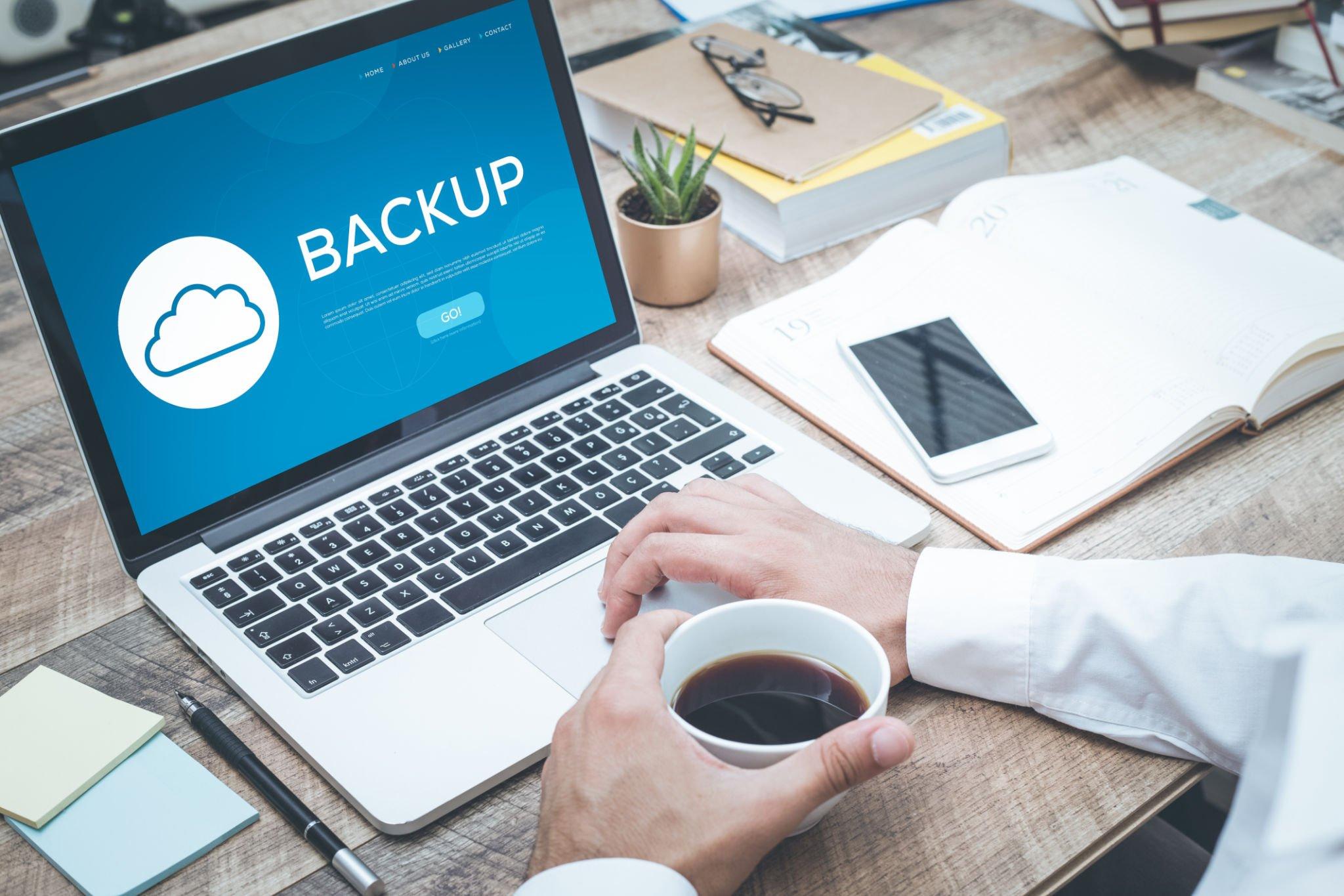 Save the backup copy
